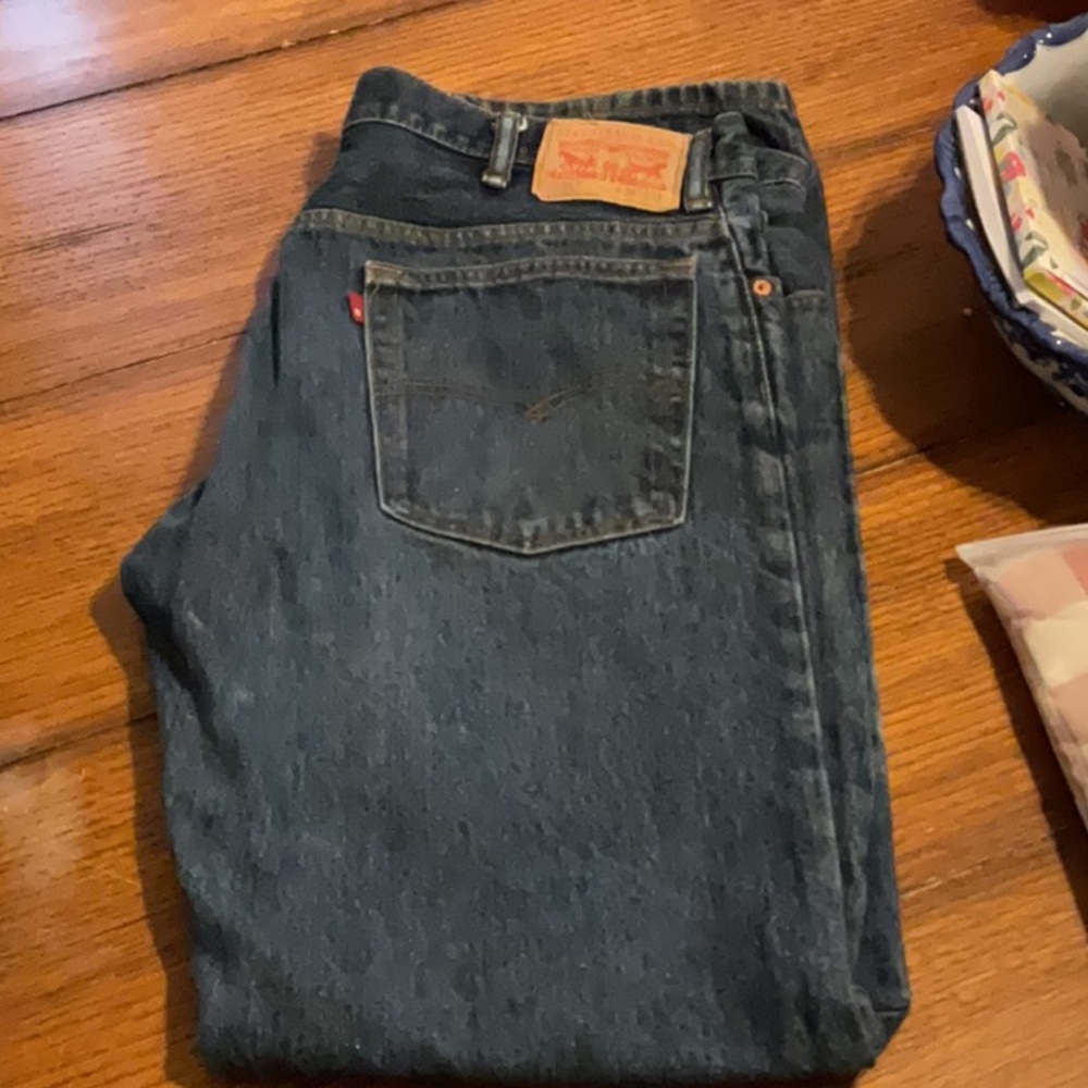 Man’s gently used Levi jeans, 517 size 38 x 34